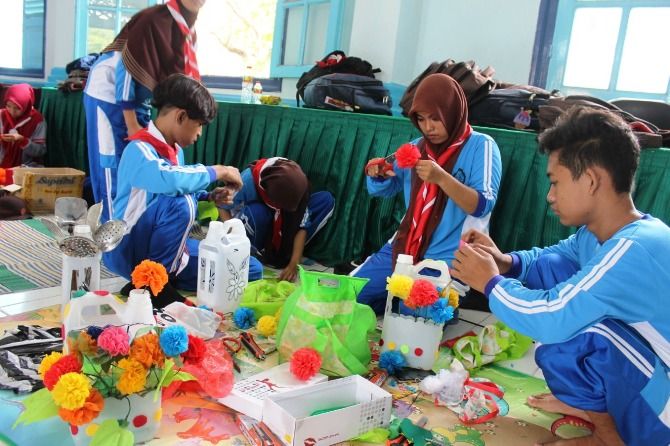 Ikuti Perkemahan Pramuka, Siswa Luar Biasa Gunakan Bahasa Isyarat